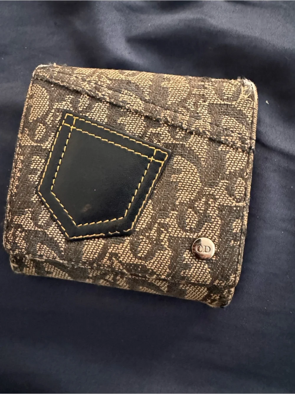 Dior Monogram Canvas Trifold Wallet